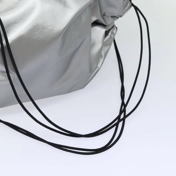 BALENCIAGA BB Explorer Backpack Nylon Silver 593648 Auth 74772V - Picture 7 of 14